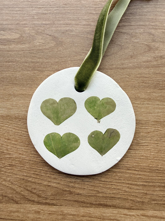 Clay Ornament - 4 Leaf Clover