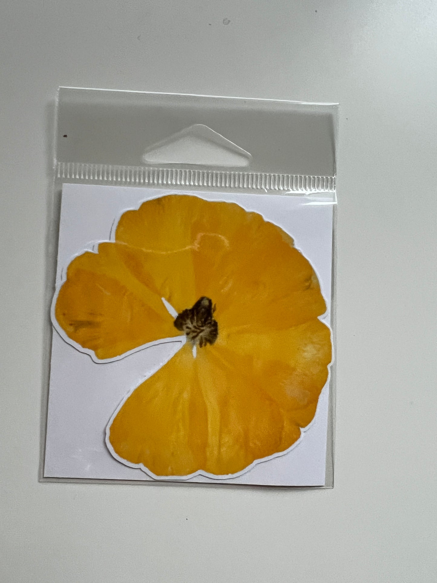 3” stickers, Yellow Ranunculus