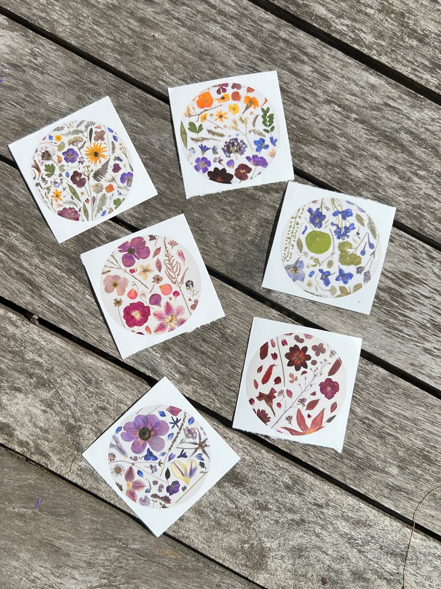 3" Floral Stickers