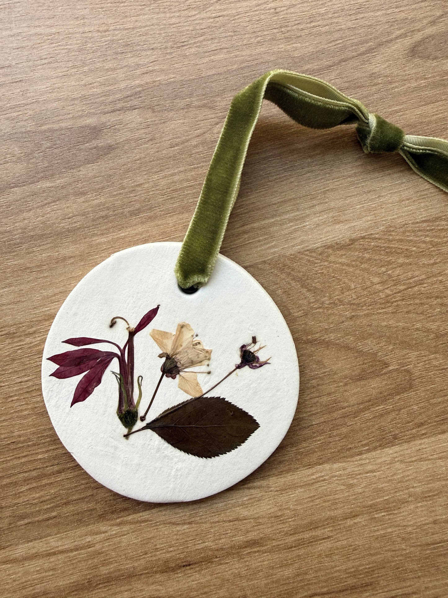 Clay Ornament - Cherry Blossom