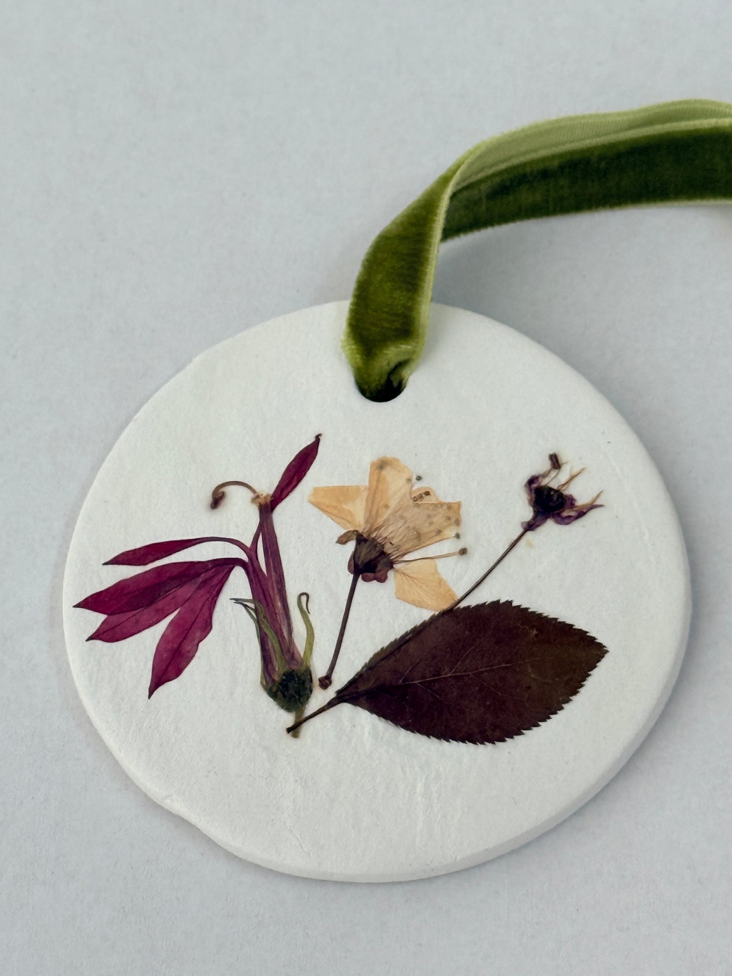 Clay Ornament - Cherry Blossom